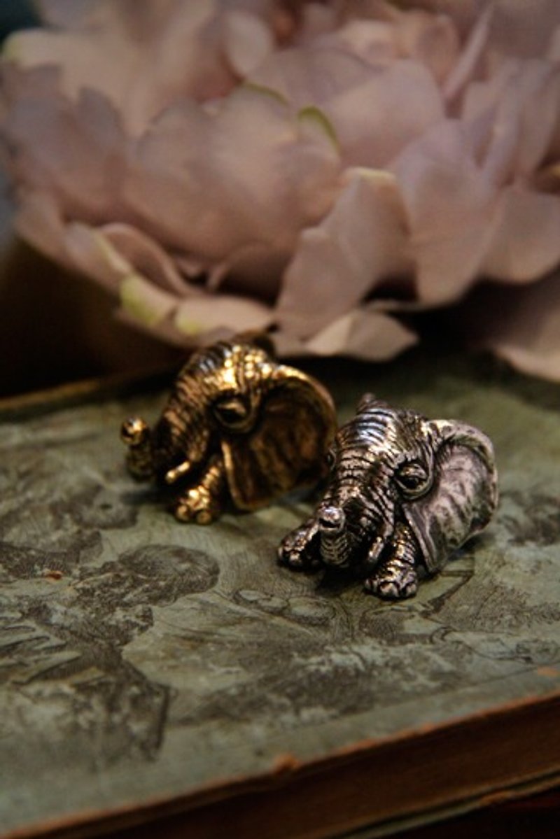 Elephant head ring - General Rings - Other Metals 