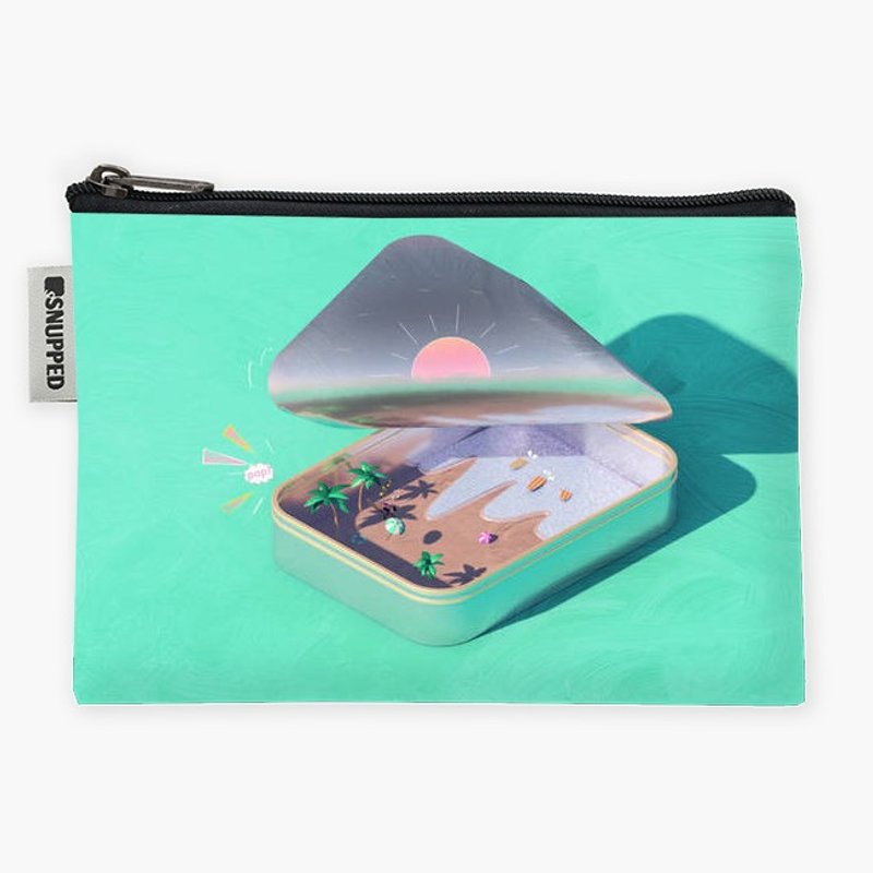 Snupped Zipper - 防水收納包 - Beach in a Can - 化妝包/收納袋 - 防水材質 