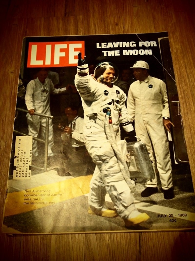 1969年7/25 LIFE 老牌雜誌 登陸月球 - หนังสือซีน - วัสดุอื่นๆ สีดำ