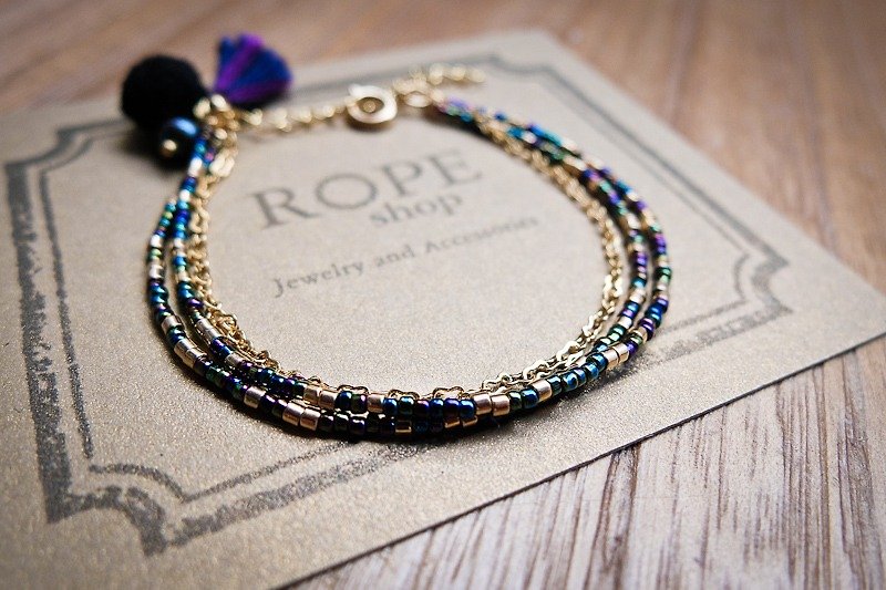 ROPEshop of [Nefertiti] bracelet. - Bracelets - Glass Gold