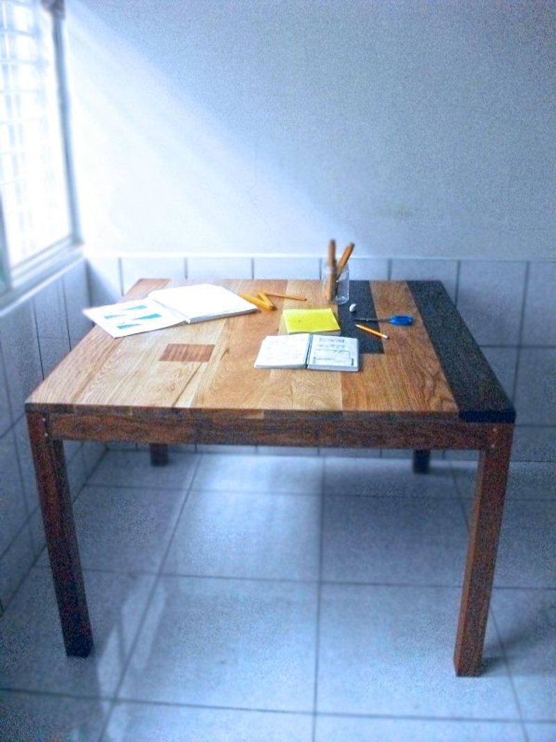工作桌或餐桌 - 餐桌/書桌 - 木頭 咖啡色