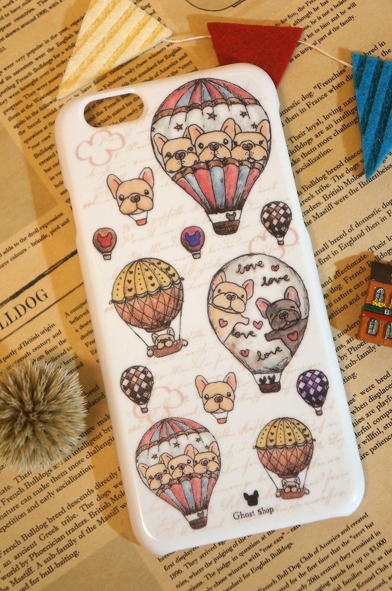 (sold out) i6 / i6s mobile phone case - hot air balloon law (white) - Phone Cases - Plastic White