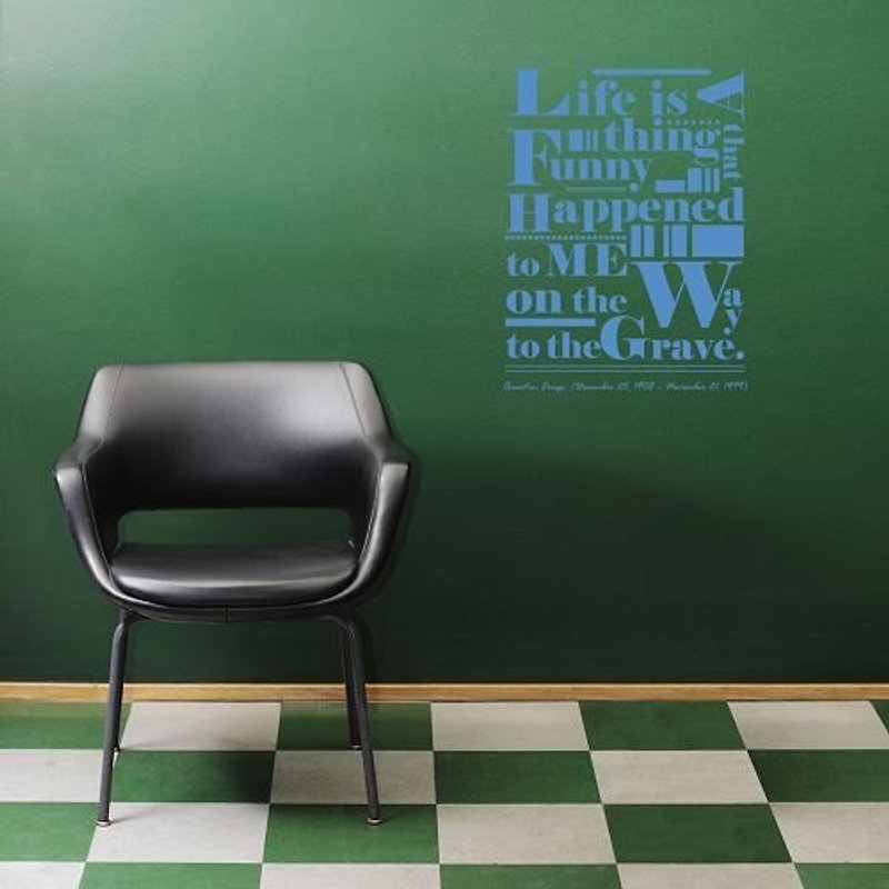 / 生命箴言 Life Quote / 無痕壁貼8色可選 - 壁貼/牆壁裝飾 - 其他材質 黑色