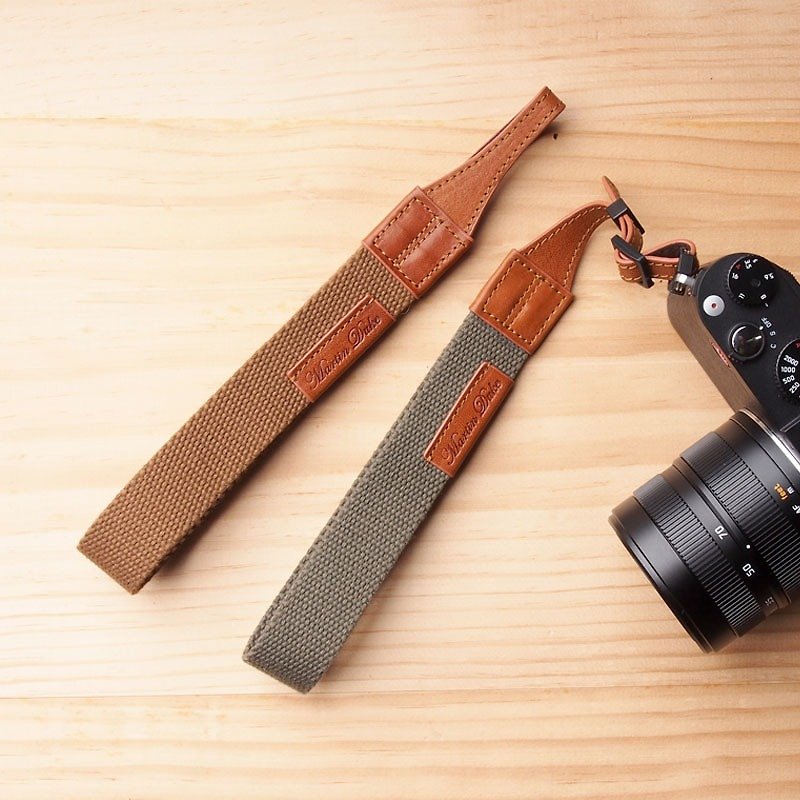 TELA webbing leather wrist strap - Camera Straps & Stands - Genuine Leather Multicolor