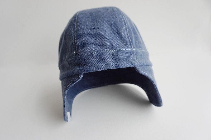 Blue sky flying type cover ear cap <neutral - sided> - Hats & Caps - Cotton & Hemp Blue