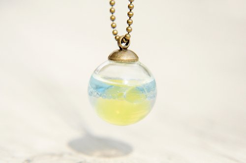 Coco&Banana 西洋情人節禮物 / 海洋風 / 英式透明感玻璃球項鍊 - 神秘海洋