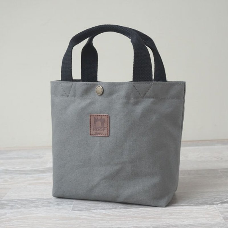 "No print style handbag" Japanese canvas production - green color - Handbags & Totes - Other Materials Gray