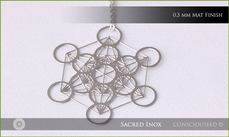 麥達昶的立方體 Metatron’s Cube - 項鍊 - 其他金屬 