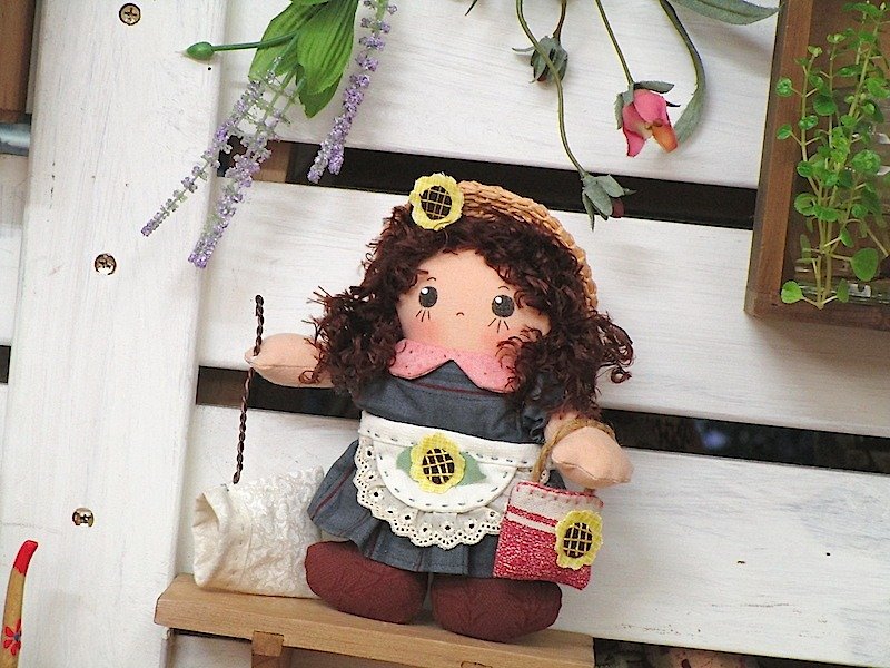 Ragdoll | August Sunflower Little Baby - Stuffed Dolls & Figurines - Cotton & Hemp Multicolor