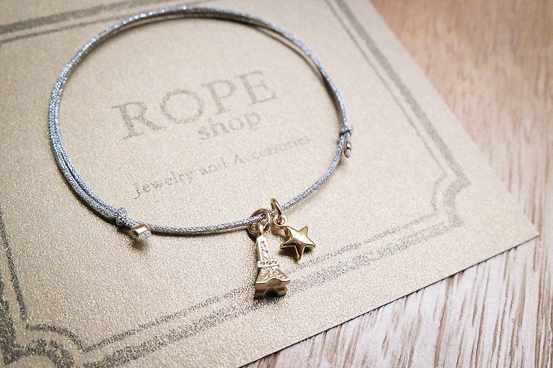 ROPEshop the tower [Star] silver rope bracelet series. - Bracelets - Other Metals Gold