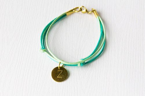 zoeshop-handmade 屬於 / 黃銅字牌手環