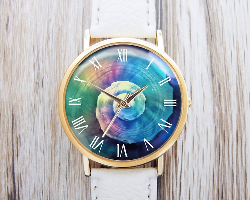 Spiral Shell-Ladies' Watches/Men's Watches/Unisex Watches/Accessories【Special U Design】 - Women's Watches - Other Metals Blue