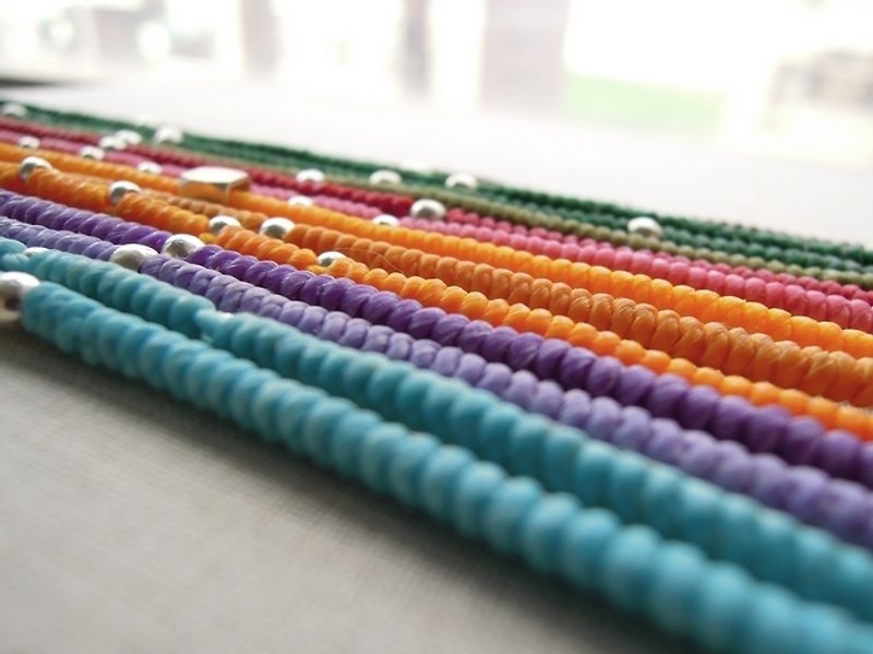 Pearls - lucky blessing bracelet - สร้อยข้อมือ - โลหะ หลากหลายสี