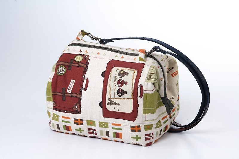 Prohandi classic series shoulder bag - กระเป๋าแมสเซนเจอร์ - ผ้าฝ้าย/ผ้าลินิน 