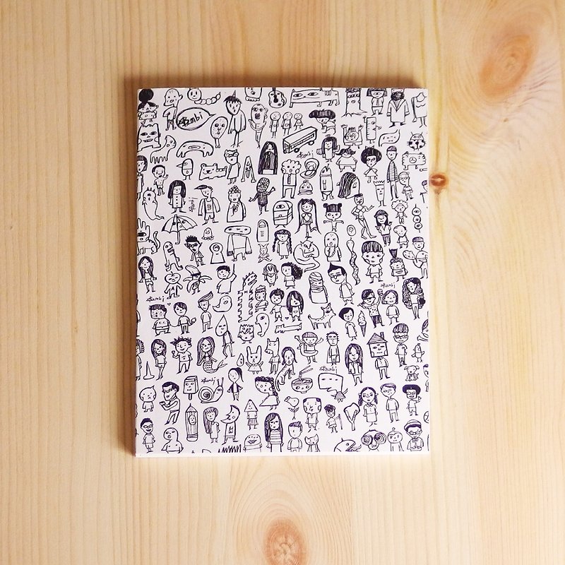 Little Notebook – The Crowd - สมุดบันทึก/สมุดปฏิทิน - กระดาษ ขาว