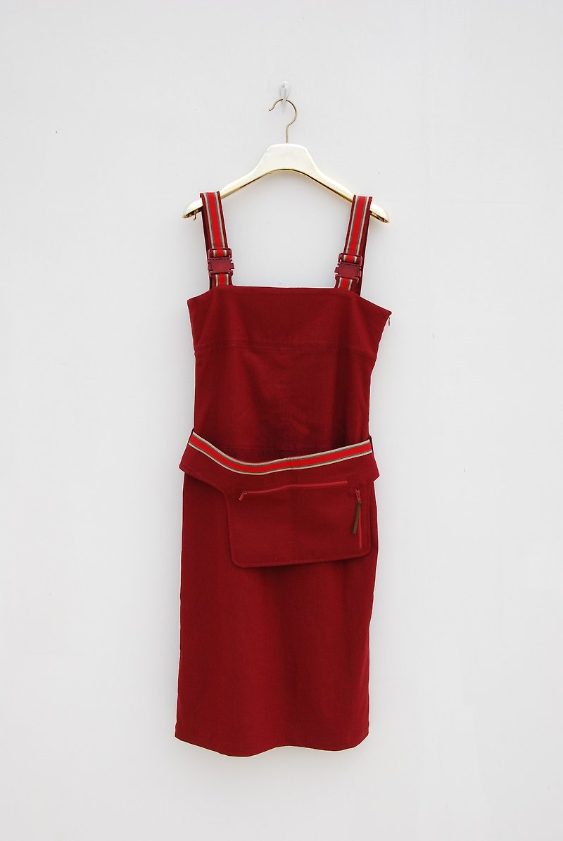 Vintage sports Sling Dress - ชุดเดรส - วัสดุอื่นๆ 