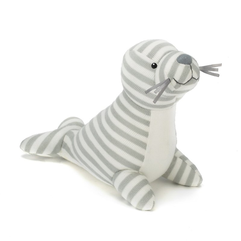 Jellycat Shiver Seal Chime 21cm - ของเล่นเด็ก - ผ้าฝ้าย/ผ้าลินิน สีเทา