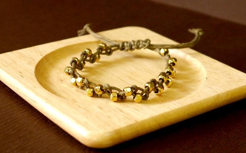 Light you up braided metal bracelet - Bracelets - Other Materials Gold