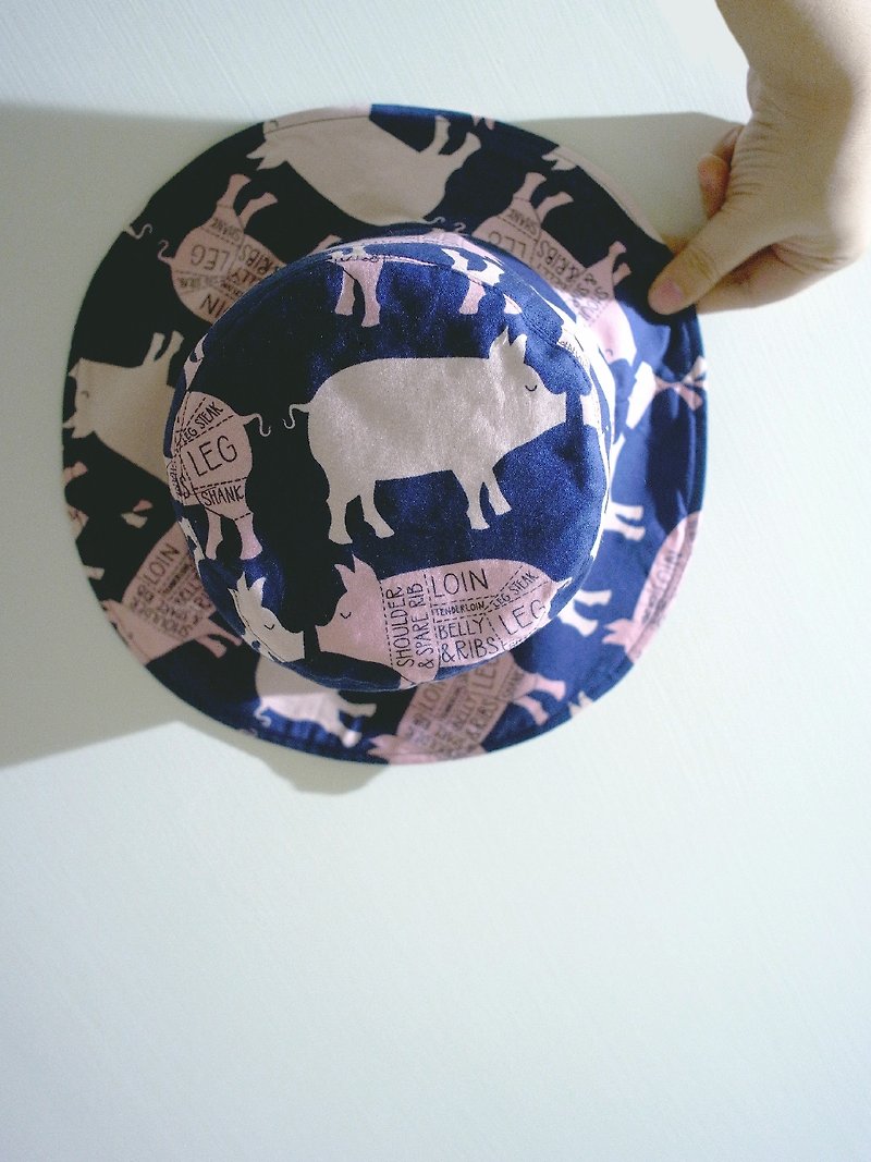A MERRY HEART ♥ piggy pack - หมวก - วัสดุอื่นๆ สีน้ำเงิน