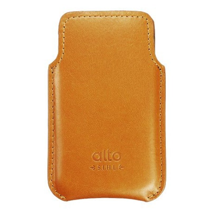 alto iPhone 4 / 4S Italian leather leather case camel - Phone Cases - Genuine Leather Orange