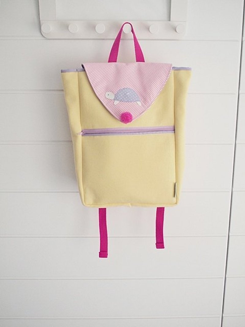 hairmo。馬卡龍A4後背包-黃(小小孩用) - Diaper Bags - Other Materials Yellow