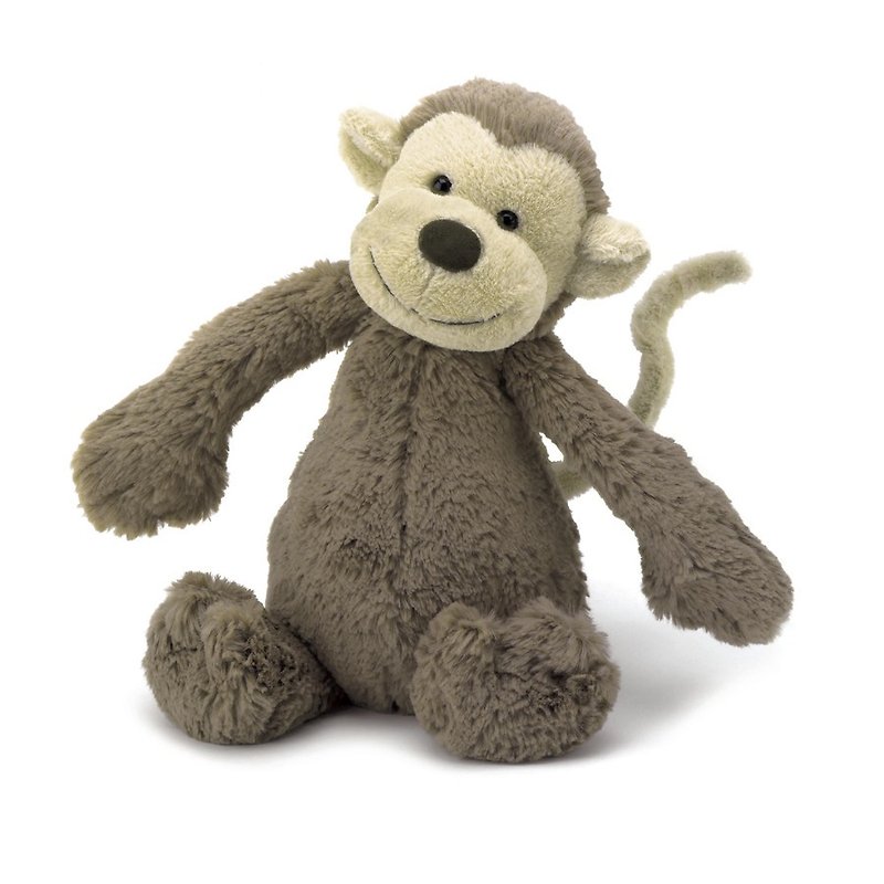 Jellycat Bashful Monkey 18cm - ตุ๊กตา - เส้นใยสังเคราะห์ สีนำ้ตาล