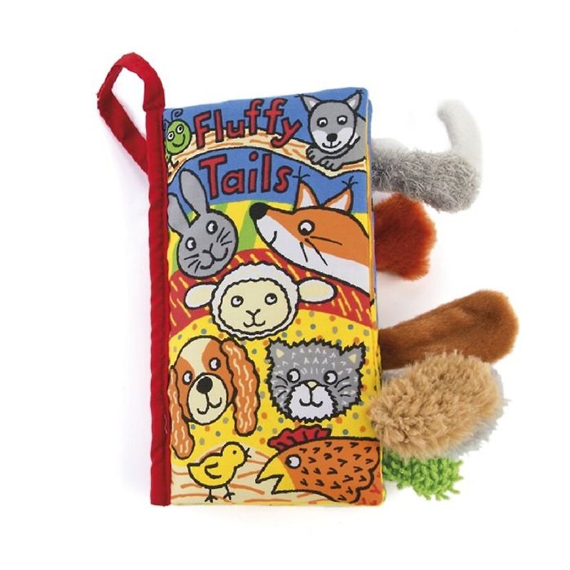 Jellycat Fluffy Tails Q毛動物尾巴書 - 寶寶/兒童玩具/玩偶 - 其他材質 多色