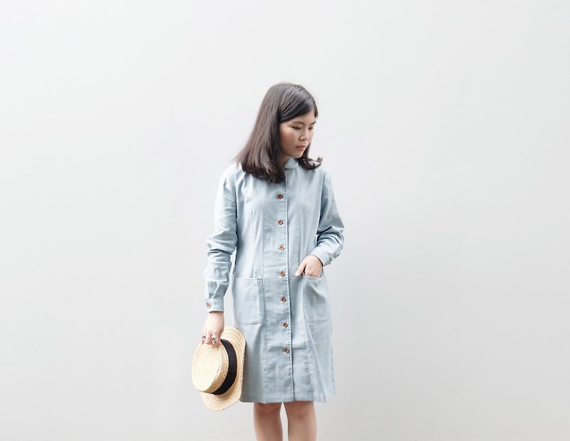 COZY DRESS - One Piece Dresses - Other Materials Blue