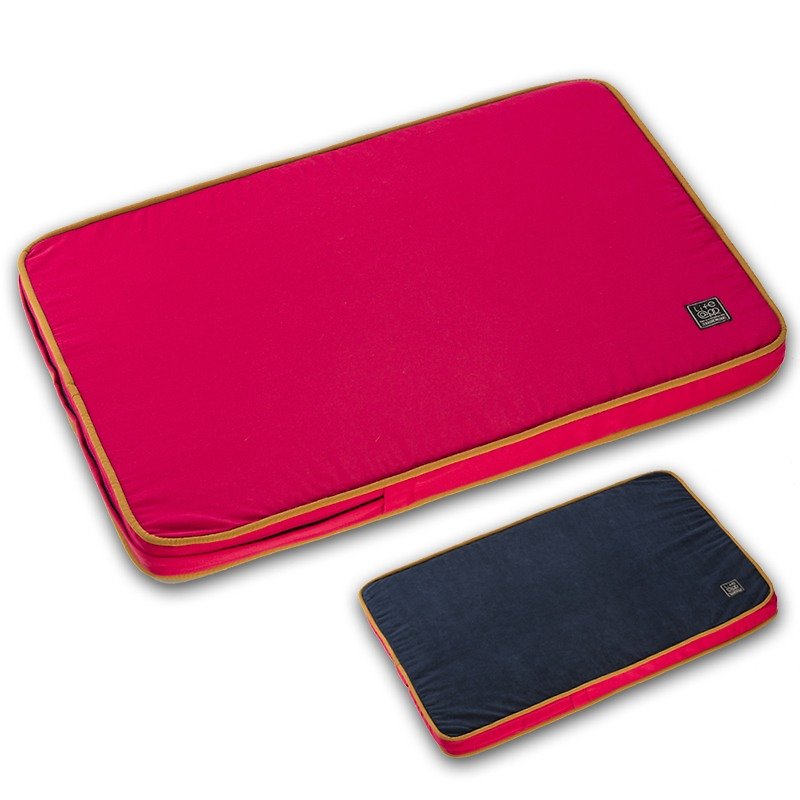 Lifeapp 不易沾毛寵物睡墊M (紅藍)W80 x D55 x H5 cm - 寵物床 - 其他材質 紅色