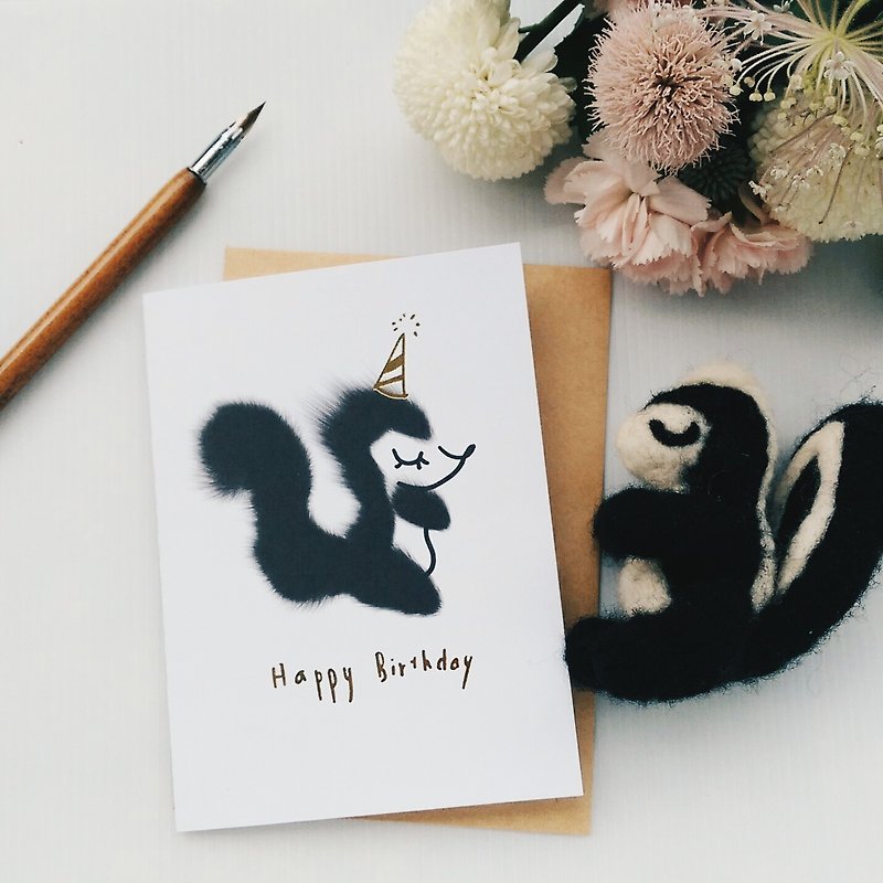Whimsical Animal Squirrel Birthday Card, Woodland Animal Illustration Hand Lettering Gold Foil Card, Cute Card, Animal Card Whimsical Animal Squirrel Birthday Card, Woodland Animal Illustration Hand Lettering Gold Foil Card, Cute Card, Animal Card Whimsica - Cards & Postcards - Paper Gold