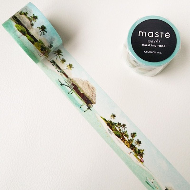 Travel maste and paper tape series [Maldives (MST-MKT151-B)] engraved version - Washi Tape - Paper Multicolor