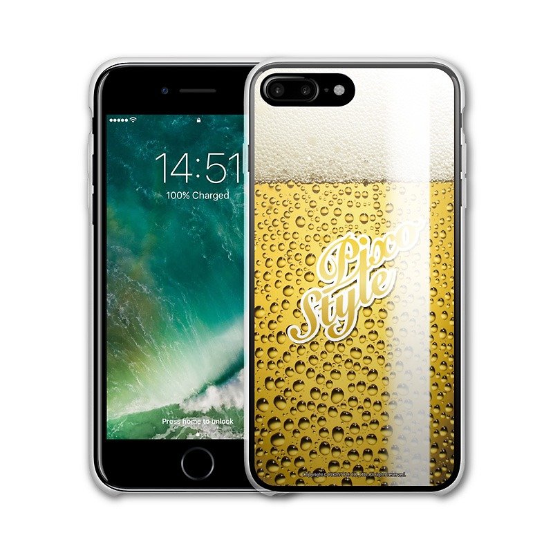 iPhone 6/7/8 Plus 原創設計保護殼 - 啤酒 PSIP-206 - 手機殼/手機套 - 塑膠 黃色