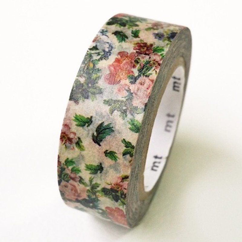 mt and paper tape mt ex [flowers. Art (MTEX1P103)] - Washi Tape - Paper Green