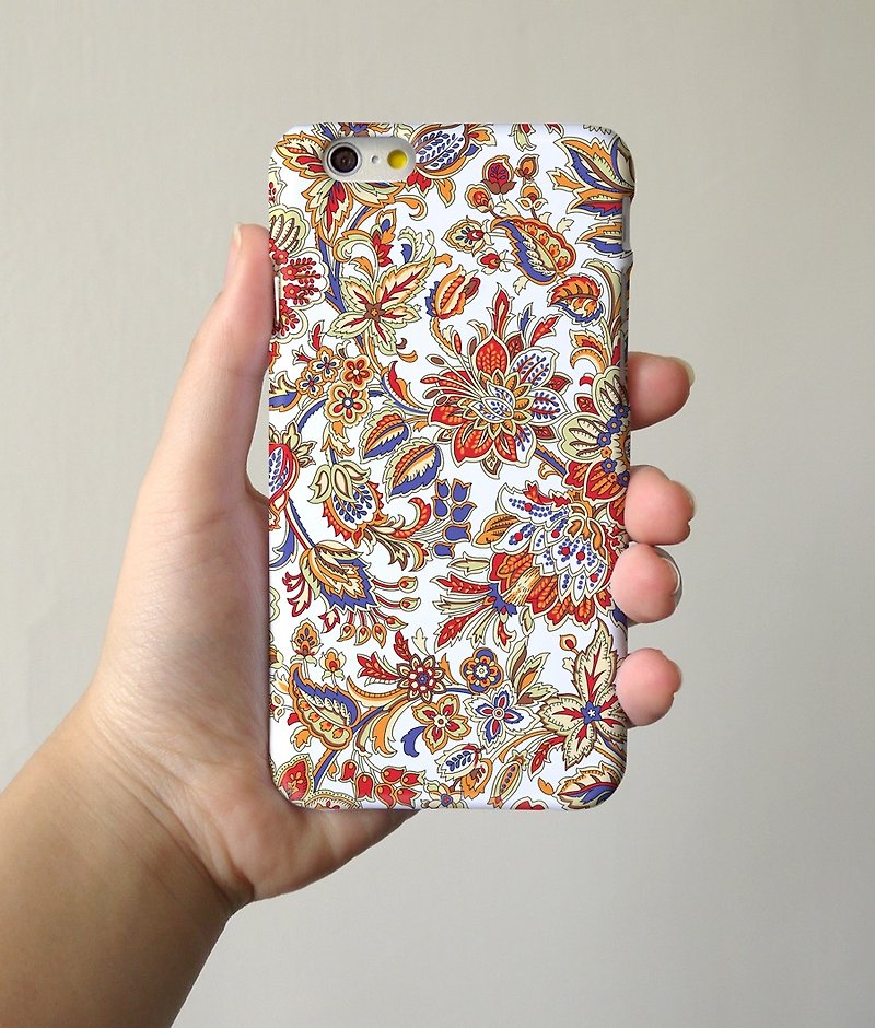 Vintage floral pattern 33 3D Full Wrap Phone Case, available for  iPhone 7, iPhone 7 Plus, iPhone 6s, iPhone 6s Plus, iPhone 5/5s, iPhone 5c, iPhone 4/4s, Samsung Galaxy S7, S7 Edge, S6 Edge Plus, S6, S6 Edge, S5 S4 S3  Samsung Galaxy Note 5, Note 4, Note  - เคส/ซองมือถือ - พลาสติก 