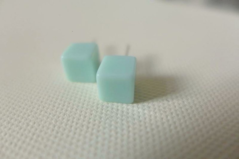 【N.U. Studio】薄荷糖  925純銀耳環(可改夾式耳環) - 耳環/耳夾/耳骨夾 - 其他金屬 