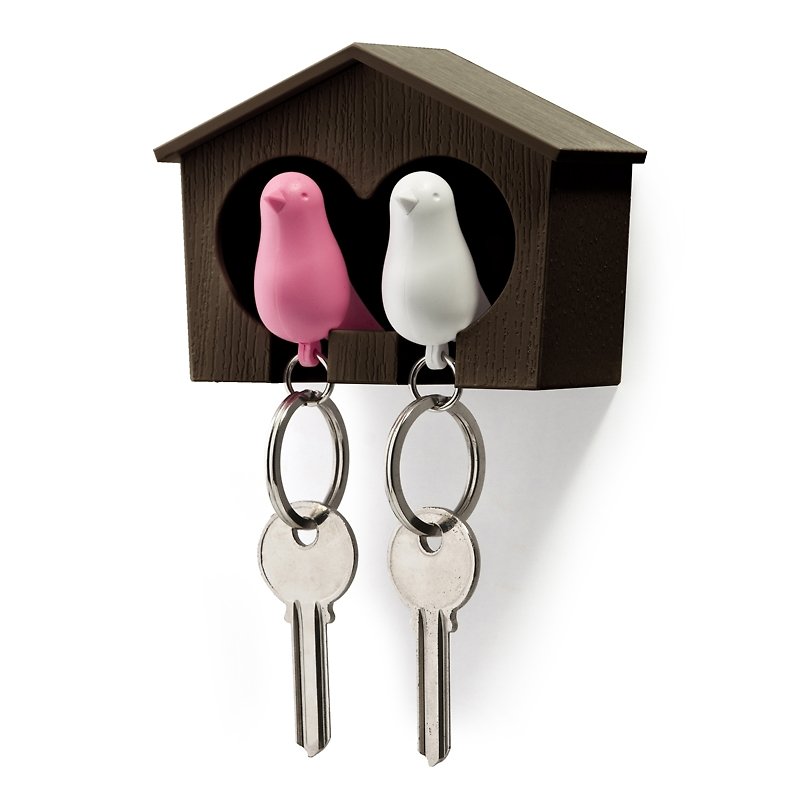 QUALY chicks love nest - coffee house + polychromatic - Keychains - Plastic 