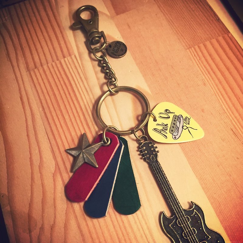NEW NOISE - LAYERS of LEATHER's ACCESSORIES / KEYCHAIN - Keychains - Other Metals Multicolor