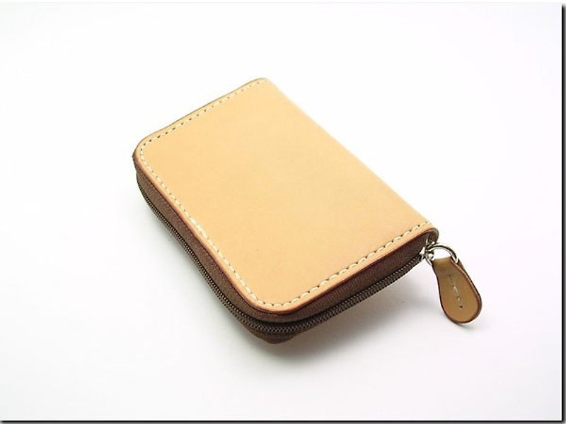 Hand-sewn leather goods.......Zipper coin purse - Coin Purses - Genuine Leather 