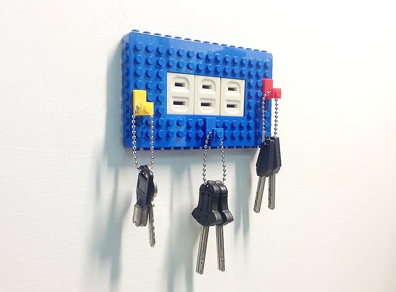 Qubefun Building Block Hook Power Cover + 3 into Building Block Hook (Starry Night Blue) Compatible with Lego Cute Gifts - กล่องเก็บของ - พลาสติก สีน้ำเงิน
