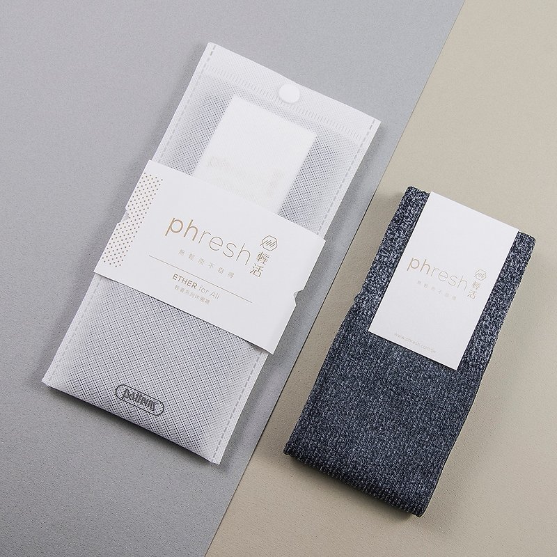 輕著 Ether - 焓溫輕暖休閒襪 - 錳灰 - 襪子 - 其他材質 灰色