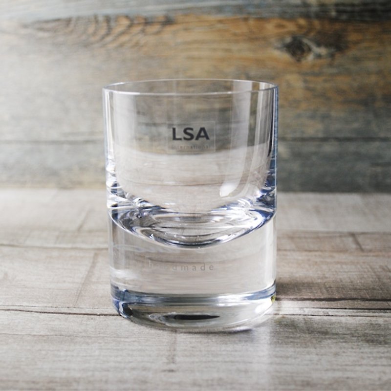 260cc【MSA GLASS ENGRAVING】英國 LSA Boris平底杯 威士忌杯 玻璃雕刻 父親節送禮 - 酒杯/酒器 - 玻璃 白色