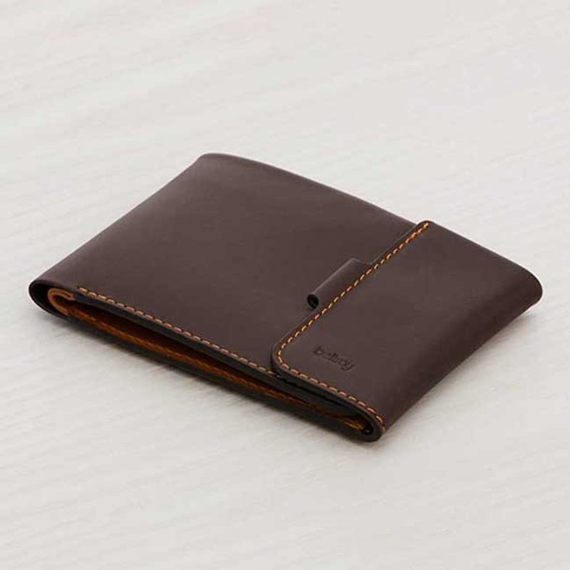Plain-me exclusive agent in Australia leather brand BELLROY Coin Fold short clip leather fold-change (Java) - กระเป๋าสตางค์ - หนังแท้ สีนำ้ตาล