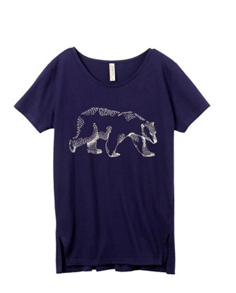 Earth tree fair trade- "organic cotton clothing" - an organic cotton T-shirt polar bear (M size only) - เสื้อยืดผู้หญิง - ผ้าฝ้าย/ผ้าลินิน 