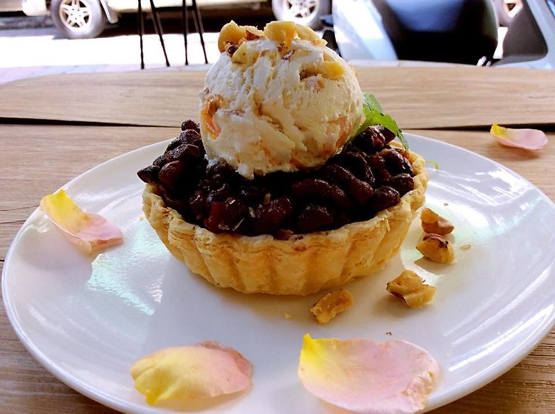 [Points] moon cake sent pompie mini pie - walnut cream black bean paste (3 + 1 in) - Savory & Sweet Pies - Fresh Ingredients Red