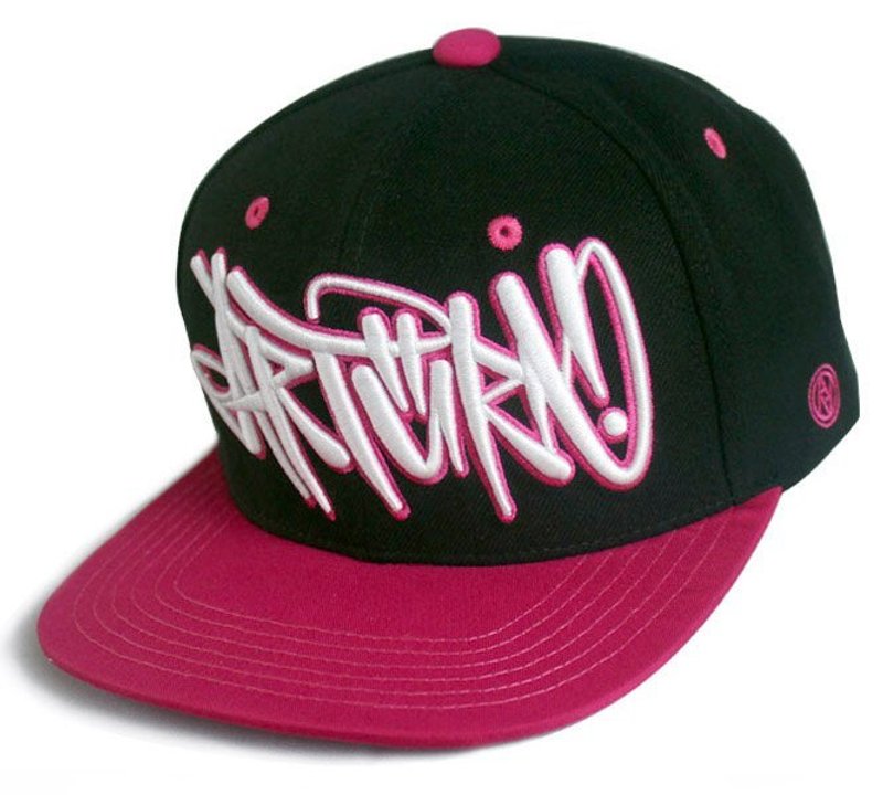Arturn / Fighting snapback cap baseball hat / black Peach - Hats & Caps - Cotton & Hemp Red
