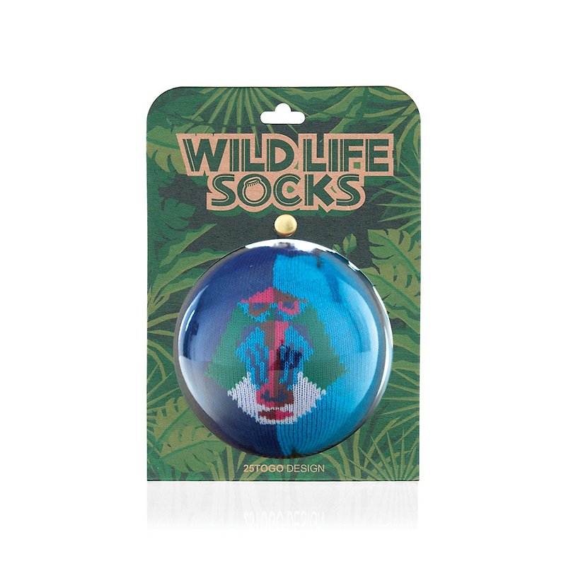 WILDLIFE SOCKS_Wildlife socks_baboon - Socks - Other Materials Blue