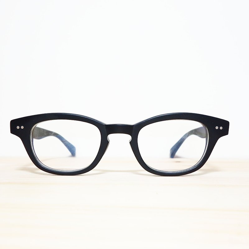 [Head] head firm senior Japanese plate extinction blue lens black frame glasses 37g - Glasses & Frames - Plastic Black