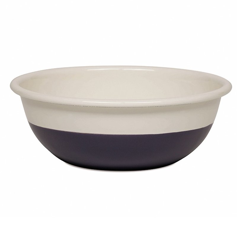 RIESS x Sarah Wiener co-branded enamel cooking pot 18cm (cream/sweet plum blue)