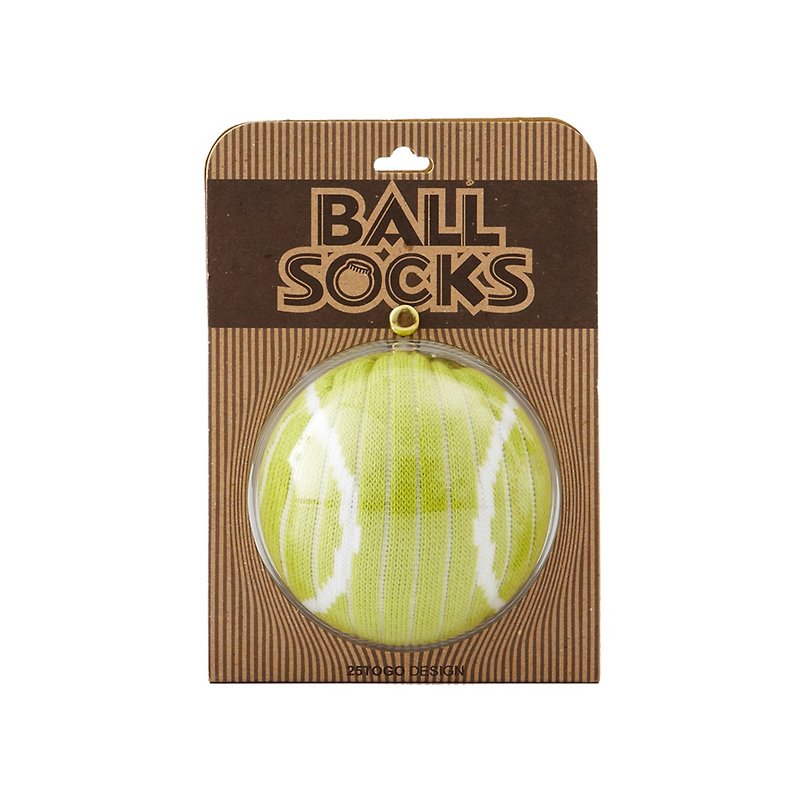 BALL SOCKS_網球襪 - 襪子 - 棉．麻 綠色