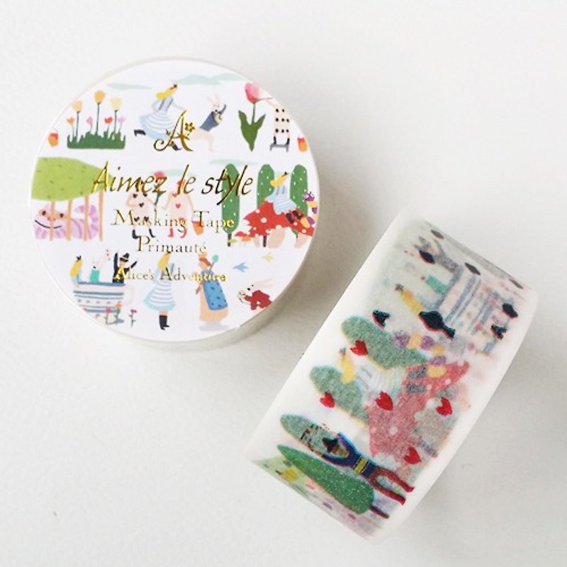Aimez le style 28mm and paper tape (05076 Alice in Wonderland) - Washi Tape - Paper Multicolor